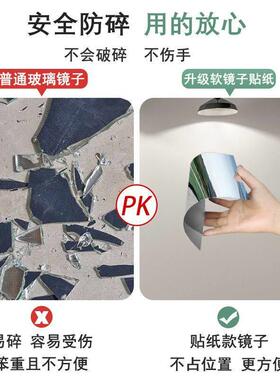 高镜面贴纸250523镜片玻璃贴膜膜舞蹈软镜子清家用全镜子全身身镜