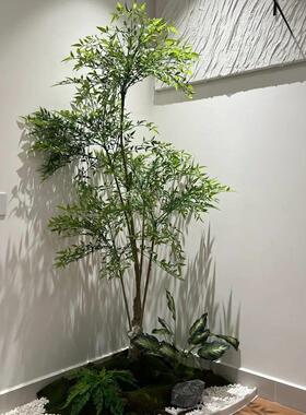 采购产品假绿色植物，模拟南迪纳竹子，室内盆栽植物，大客厅，可