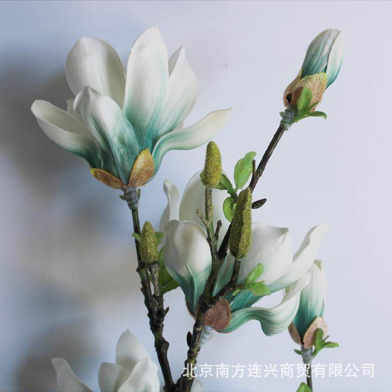 北欧手感PE玉兰真大枝红火玉兰家居婚庆软装假花,淘宝优惠券,粉丝福利购,淘宝优惠卷