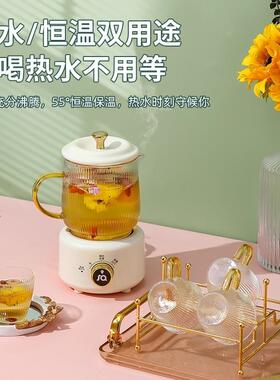 养生壶家用小办型公GX-10D室加厚玻璃茶壶器煮茶恒煮温烧水花茶高