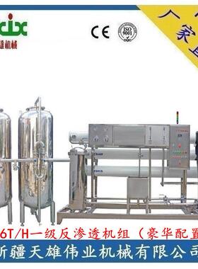 专业供应反渗透水处理设备5T/H一级纯净水处理设备新疆反渗透机组