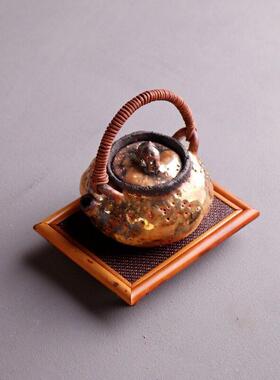 竹制大漆茶台凤眼竹中式家用茶具小茶台茶桌壶垫干泡台茶具配件