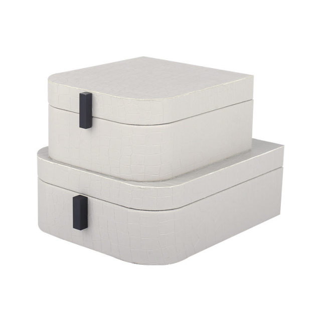 Chinese minimalist home model room hotel villa soft furnishing sales office dressing table simple light luxury jewelry storage box