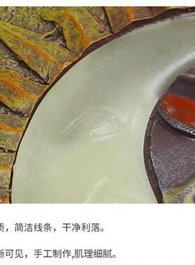 田园风夜光花园踏步石户外别墅汀步石草坪脚踏石庭院造景装饰摆饰