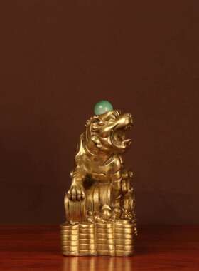 杨铜记 铜老 虎 金镶玉虎 聚宝盆虎 虎拉聚宝盆 虎拉车