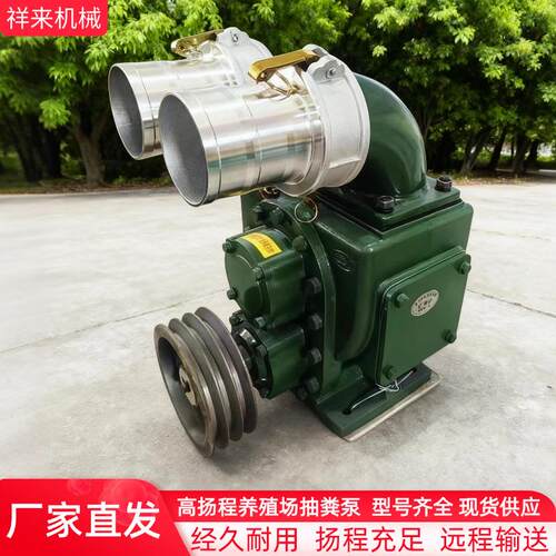 2.5寸高扬程养殖场粪便抽粪泵鸡鸭粪吸粪泵河道泥浆污水抽吸泵 - 图0