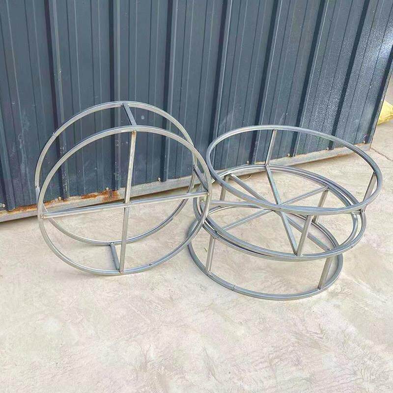 New wedding props ring ceiling rack creel double layer ring threaded curtain iron wedding hall decoration rack