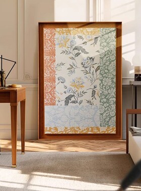 生如夏花装饰画 画法式覆古高级感春日氛围植物花卉入户玄关艺术