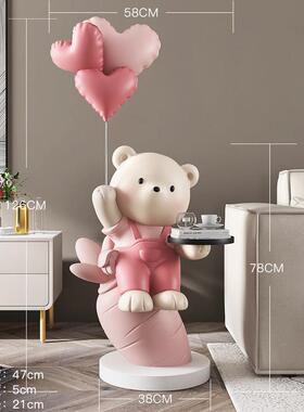 布科大型熊客厅沙发旁落地摆件装饰电视柜旁轻奢大气装饰乔迁礼物