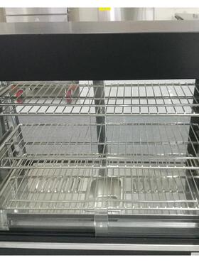 佳斯特弧形熟食柜连锁餐饮保温展示柜鸡腿鸡翅店玻璃门样品陈列柜