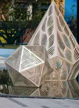 公园广场园区景观灯路灯艺术小品景观灯氛围灯星星钻石景观灯厂家