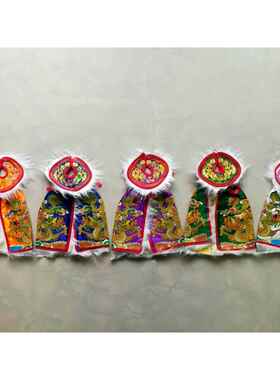 高档精致带领围龙4袍佛披风佛衣神衣服神像服高档像神袍衣黄色龙