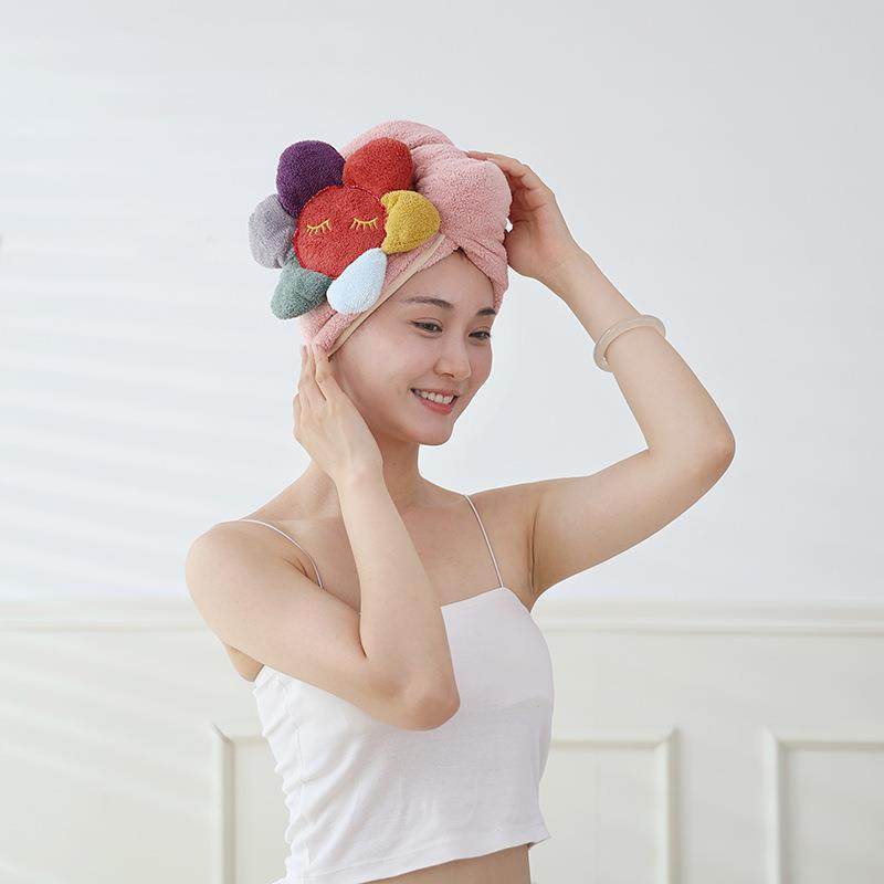 柔软洗头干发帽子护发新款擦洗吸水快速干加厚可爱加大包头巾家用,淘宝优惠券,粉丝福利购,淘宝优惠卷