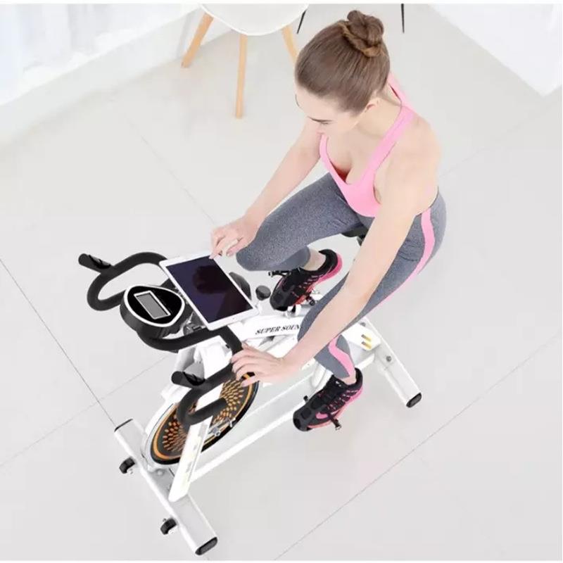 Commercial large flywheel spinning bicycle, home large resistance exercise bike, silent fat-burning fitness exercisebike