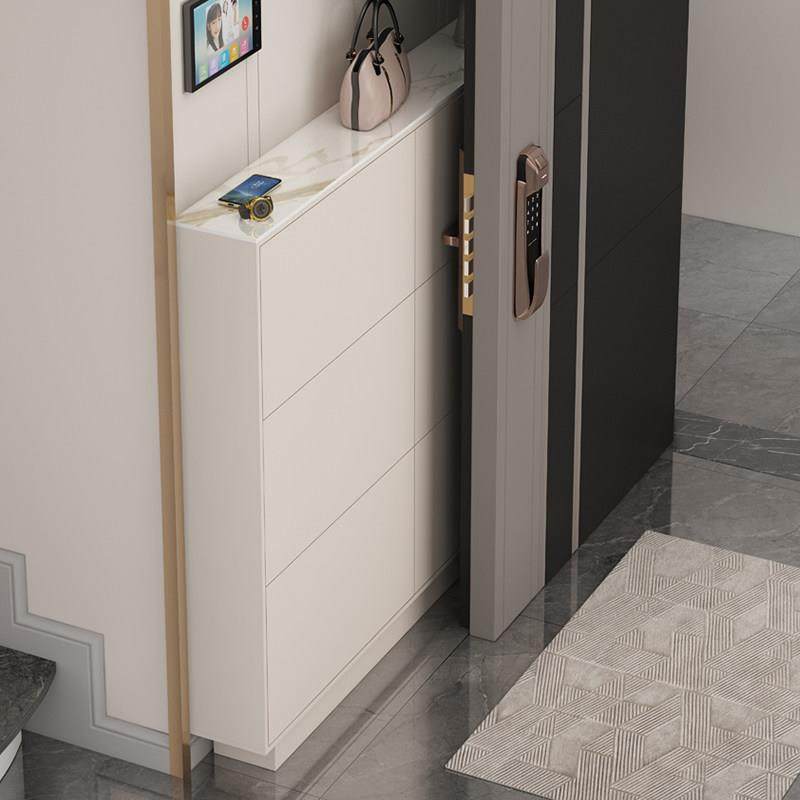 奶油风实木现代简约翻斗鞋柜15cm超薄家用门口入户门门厅柜极窄17,淘宝优惠券,粉丝福利购,淘宝优惠卷