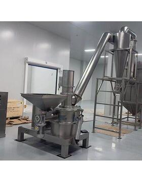 鑫陆牌香辛料混合料超细低温粉碎机制冷式无尘磨粉机运行成本低