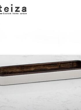 Oteiza办公桌名片夹书房皮革写字板笔筒收纳盒文具鼠标垫装饰摆件