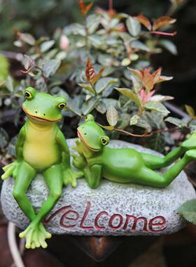 采购产品创意青蛙装饰品，园艺杂货，花园装饰品，庭院装饰品，卡