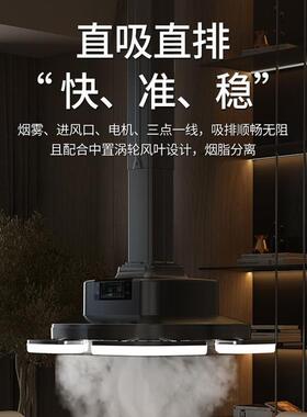 智能伸缩麻将吸烟灯馆房棋牌室空气净化器直外排烟机抽风升降吊灯