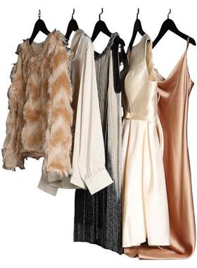 样板房衣帽间衣服女主卧衣柜摆件软装衣物现代简约家居卖场装饰品