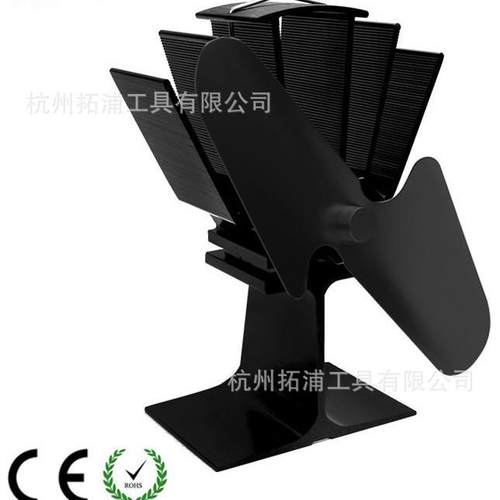 直销两叶木壁炉风扇热动力静音大风量热风扇现货 - 图0