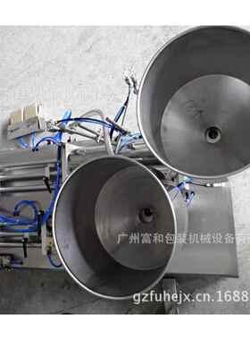 双头半自动活塞式灌装机单独控制灌装量自动卧式液体灌装机