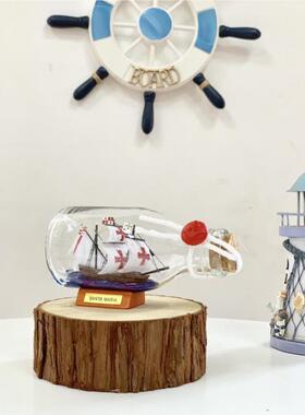 宪法号工艺品漂流中珠帆船件黑珍号加勒比海盗摆装饰品YYP9516儿