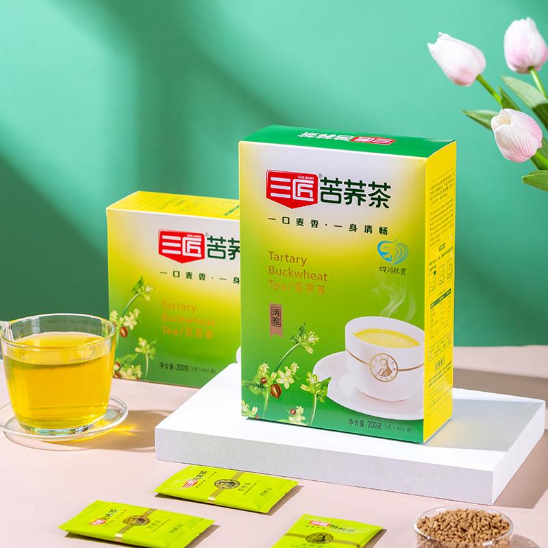 三匠苦荞茶四川大凉山正品麦香荞麦茶黄非大麦茶200g含40独立小袋 - 图2