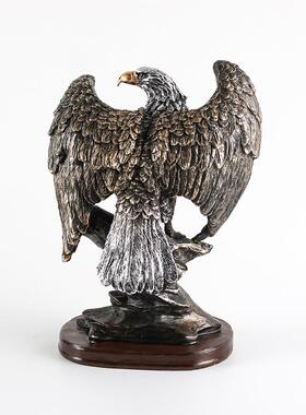 复古美式雄鹰老鹰摆件大展宏图仿铜工艺品样板房别墅会所软装饰品