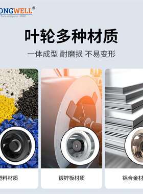 朗伟EC电机后倾离心风机FFU低噪音通风机外转子离心散热风扇
