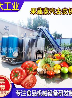 食品厂西红柿苹果土豆胡萝卜蒸汽去皮机黄心猕猴桃大枣脱皮去皮机