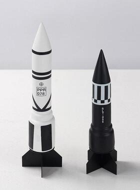 太空飞船火箭航天模型工艺摆件样板间儿童房孩卧室书桌客厅饰品