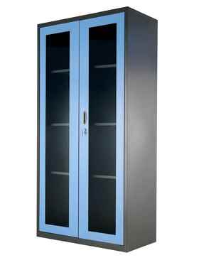 玻璃掩门移门柜钢制文件柜保管柜存物柜储物柜铁皮柜