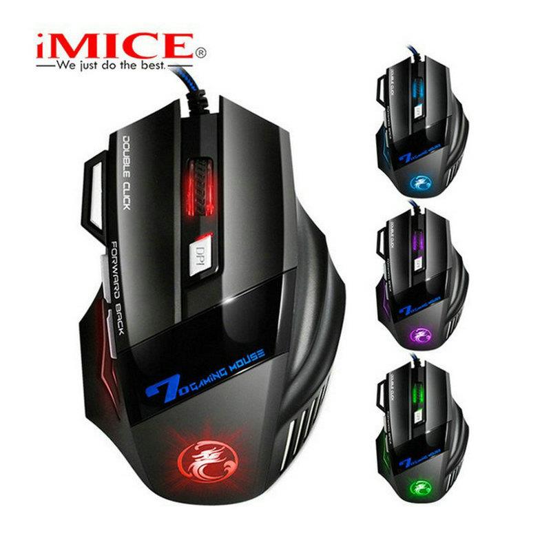 imice x7黑暗骑士有线游戏鼠标2400dpi支持宏功能7键USB连接 2400 - 图3
