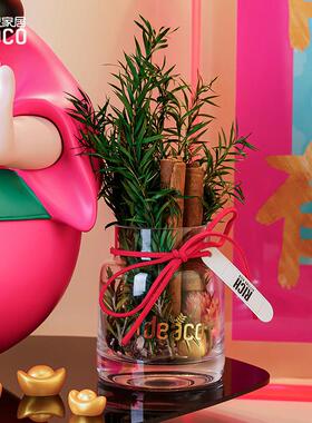 ideaco四喜财神爷摆件高级感收银柜台前台不倒翁招财装饰品结婚礼