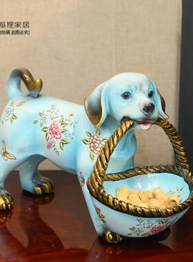 高档欧式玄客关钥匙收纳摆件家居装饰品创新意酒柜电视柜乔迁厅居