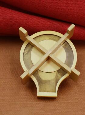 黄铜古招财石见描述磨转转摆仿迷你仿古石磨件创意农村磨台转磨盘