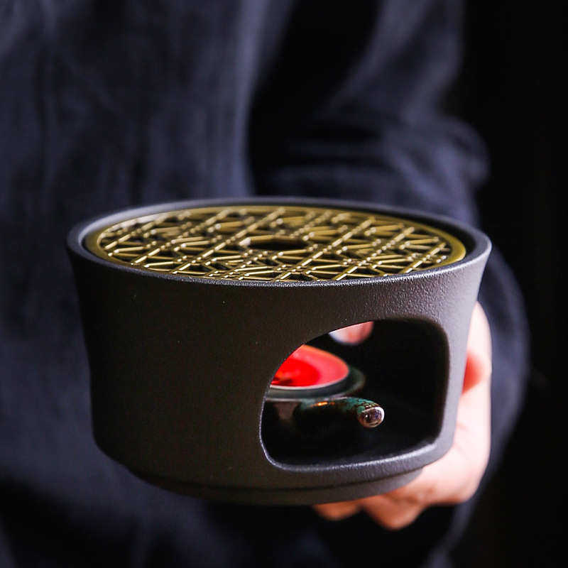 粗陶蜡烛煮茶温茶炉复古创意家用日式暖茶炉加热底座茶壶保温套装,淘宝优惠券,粉丝福利购,淘宝优惠卷