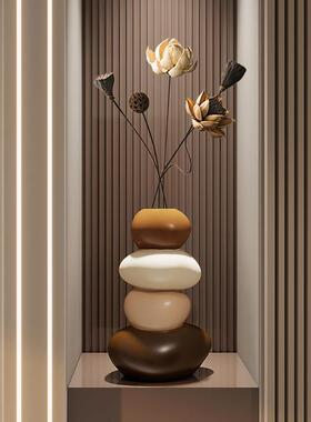 石来运转花瓶摆饰件新中客厅壁BJ2404龛玄关柜电式柜装品乔迁新视