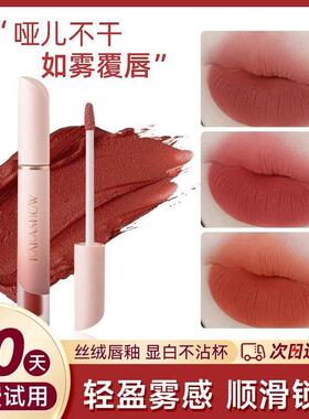 小红书推荐正品奶霜唇釉哑光丝绒雾面唇泥口红显白不沾杯小众品牌
