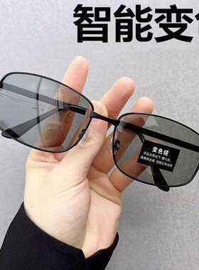 日夜变色墨镜男款高级感开车专用偏光眼镜男士骑车钓鱼电焊太阳镜