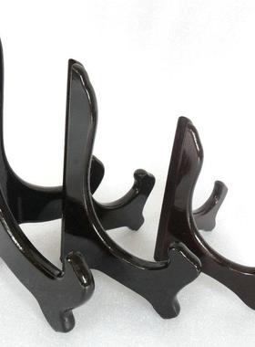 厂家供应木支架普洱茶架木制品盘架木质盘子支架茶饼支架