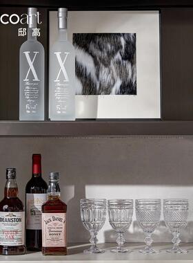 现代家具展厅桌面高级感不锈钢水具托盘水壶套装氛围感装饰陈列品