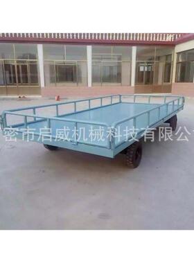 4吨围栏拖车 物流工具车 固定护栏式平板车拖挂车厂家供应