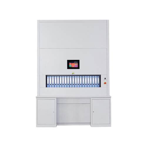 钢制回转柜档案管理文件柜联网密集回转柜可升降定位全自动选层柜 - 图3