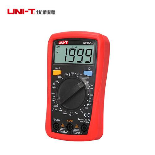 优利德ut33A+ut33B+ut33C+ut33D+数字自动量程背光测量防烧级数显 - 图1