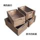 Customized rectangular wooden box wooden box retro decoration storage storage box solid wood box large uncovered log box