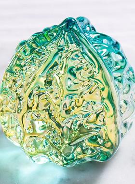 水晶核桃核桃摆件玻璃装饰摆件
