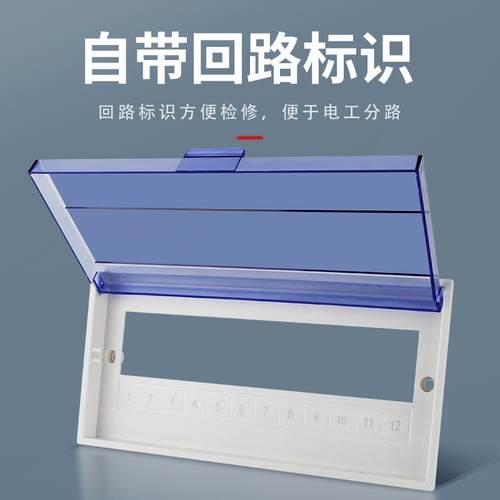 PZ30配电箱塑料面板盖板10/12/15/18/20回路安全防护防尘通用盖子 - 图2