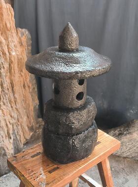 石灯笼日式庭院灯中式园林草坪石灯造景户外花园林枯山水景观摆件